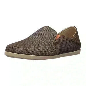 OluKai Women's Waialua Mesh Slip On Comfort Shoes Mustang/Melon Size 9
